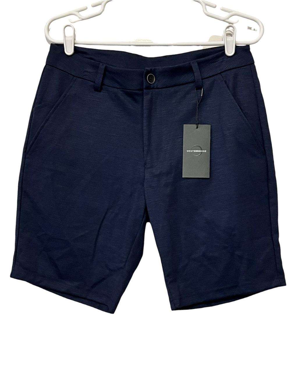 Westzerone Edmund’s Shorts, Men’s, Flat Front,‎ Navy Blue, Size 30